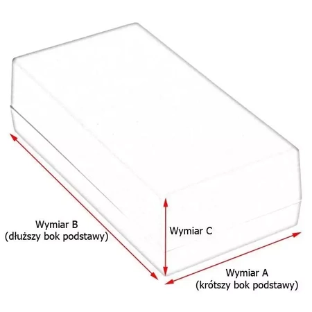 Obudowa uniwersalna z panelami bocznymi 90,0 mm × 110,0 mm × 49,0 mm z PS, kolor czarny Z5A KRADEX