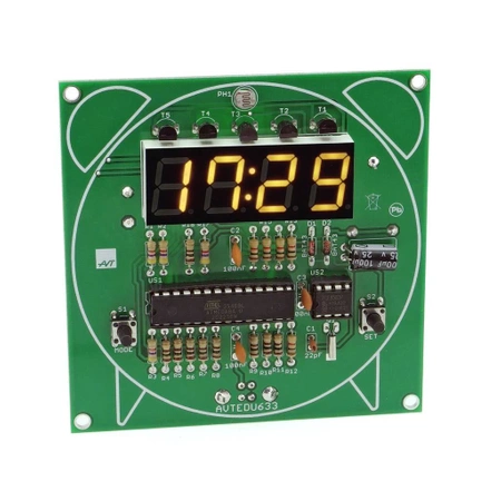 Zegar z budzikiem. Zestaw DIY do nauki lutowania AVT EDU633