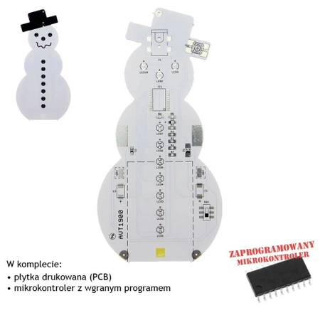 Animowany bałwanek LED - KIT AVT 1900