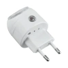 Lampka nocna LED z czujnikiem zmierzchu QM352 DPM, 1 W, 230 V, obrotowa 360°, biała