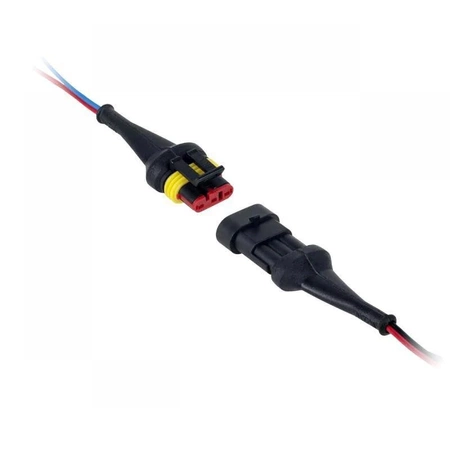 Złącze samochodowe hermetyczne x3 SuperSeal 1.5, przewód 20cm
