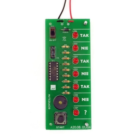 Wspomagacz wyboru, AVTEDU639. Zestaw DIY do nauki lutowania