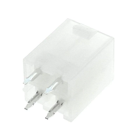 Wtyk ATX 4-stykowy męski prosty do montażu na PCB, raster 4,20 mm, biały, KWM4505-04S