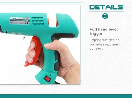 Pistolet do kleju na gorąco Proskit GK-390B, sztyfty 11mm, 80W