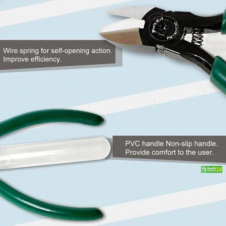 Szczypce PM-905FHC obcinaczki Cu 2mm / stal 0.8mm 128mm Proskit