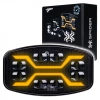 Reflektor drogowy LED samochodowy, 3 funkcje: pozycyjne, drogowe, ostrzegawcze strobo, 54W, 72 LED, L3436