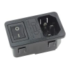 Zintegrowane gniazdo zasilania 230V IEC, 10A, włącznik, bezpiecznik, RF-2004