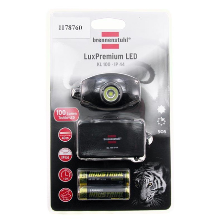 Latarka czołowa LED, 100lm, IP44, Brennenstuhl KL100 LuxPremium