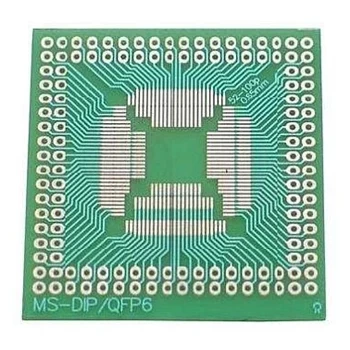 Adapter SMD QFP QFP52–QFP100 raster 0,65 mm na DIP 2,54 mm MS-DIP/QFP6