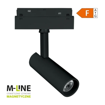 Reflektor szynowy magnetyczny 5W 400lm 4000K czarny M-LINE