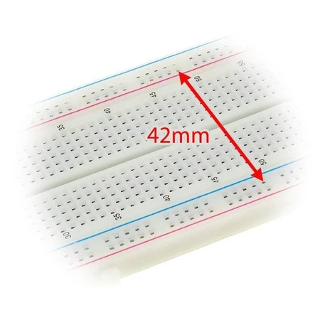 Płytka stykowa prototypowa, 400 pól, bez lutowania, raster 2,54 mm, MR200-001