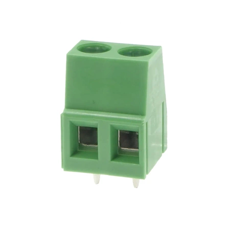 Złącze śrubowe do druku, 2 pola, raster 5mm, wysokość 14,1mm, 300V / 10A, 2,5mm², PA66, Degson DG128