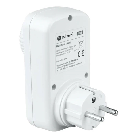 Programator czasowy analogowy z czujnikiem zmierzchu, DT16