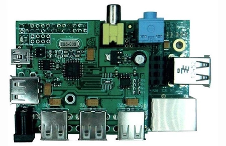 Moduł rozszerzeń dla Raspberry Pi. 4-portowy HUB USB - PCB do projektu AVT 5413