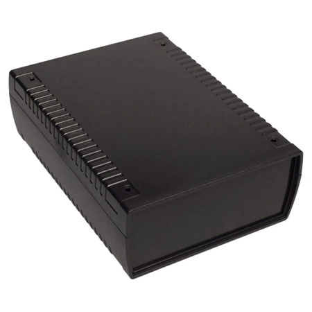 Obudowa uniwersalna z panelem do elektroniki 136 × 185,5 × 60 mm ABS czarny KRADEX Z112