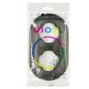 Ramka podwójna, plastikowa, owalna, czarna, Soul/Oval