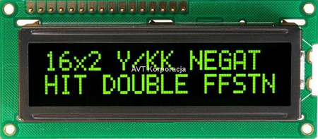 Wyświetlacz LCD alfanumeryczny 2x16 LCD-PC-1602An-DIY Y/KK-1L E6 C PBF BLACKLINE