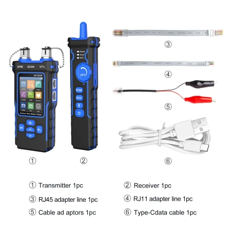 Tester kabli sieciowych LAN i światłowodów 9w1 z PoE, VFL i OPM, Noyafa NF-8508