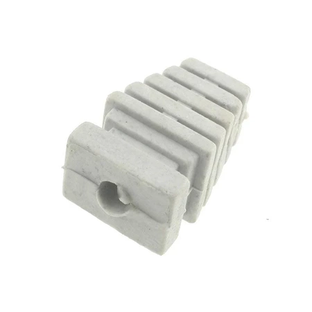 Przepust kablowy z odgiętką, otwór 6 mm, czoło 16 x 10 mm, jasnoszary, Maszczyk