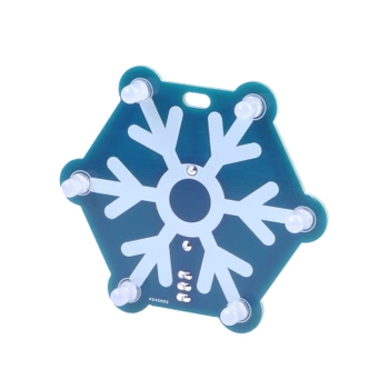 Niebieska świąteczna ozdoba LED RGB - zestaw DIY do nauki lutowania, AVT XMAS2