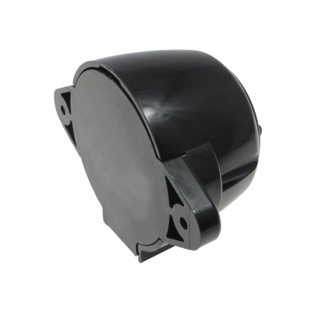 Włącznik światła podwójny, montaż natynkowy, kolor czarny, seria Retro PRL