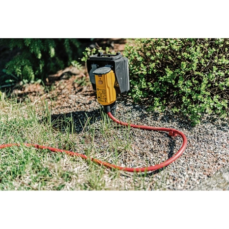 Wtyk sieciowy 230V z wyłącznikiem różnicowoprądowym 230V 16A IP55 BDI-S 2