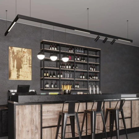 Reflektor szynowy magnetyczny 10W 800lm 4000K czarny M-LINE