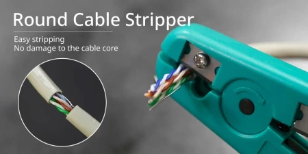 Ściągacz izolacji z przewodów UTP/STP 3.2-9mm, 6PK-501 Proskit