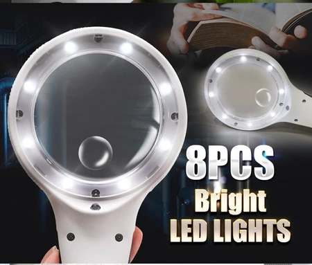 Lupa z podświetlaniem LED+UV 2.5/6x MA-029 Proskit