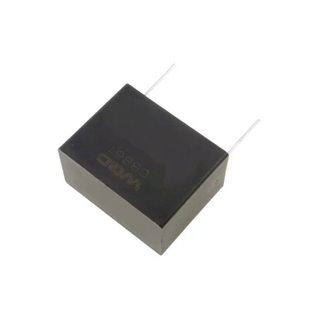 Kondensator rozruchowy do silnika 1,5µF 450VAC, CBB61, do druku, raster 32mm, 38 × 20 × 26 mm