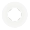 Ramka pojedyncza, plastikowa, okrągła, biała, Soul/Oval