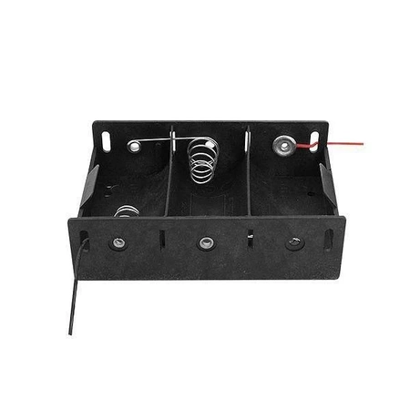 Koszyk baterii R14 x3 płaski z przewodami