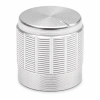 Gałka aluminiowa do potencjometru na oś 6mm - 16x17mm - srebrna - GSL16