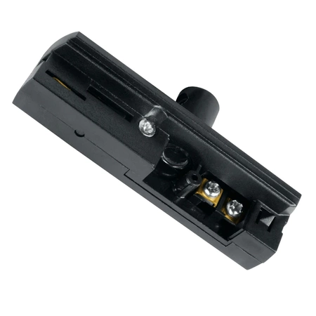 Złączka lampowa do podłączenia dowolnej lampy do szyn 1-fazowych czarna