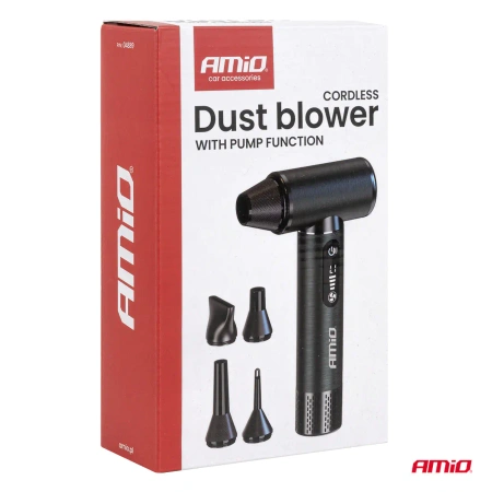 Dmuchawa bezprzewodowa do kurzu 170 W 5000 mAh z funkcją pompki, AMIO-04889