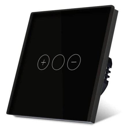 Ściemniacz Smart 1000W ZigBee - dotykowy szklany panel czarny - podtynkowy - TAWOIA Smart Home