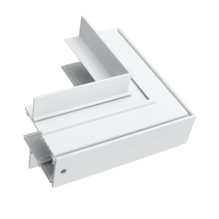 Łącznik kątowy do szyny magnetycznej wewnętrzny podtynkowy biały M-LINE