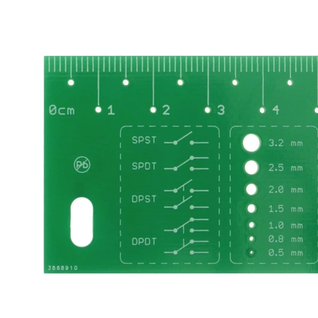 AVT LINIJKA do projektowania obwodów drukowanych PCB, 20cm