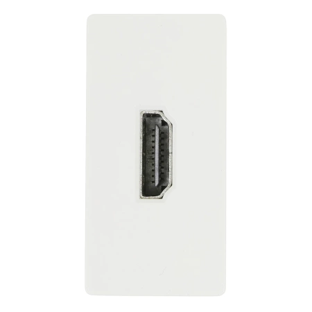 Moduł 1/2 - gniazdo HDMI - biały - kompatybilny z ramkami Tawoia Glass