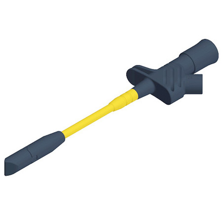 Chwytak igiełkowy 162mm z gniazdem 4mm, czarny