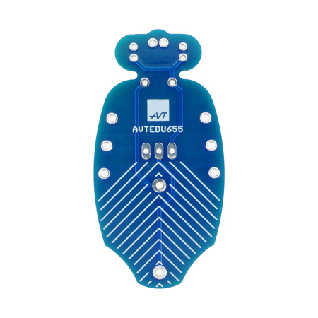 Niebieski robaczek DIY do nauki lutowania AVT EDU655