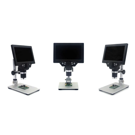 Mikroskop cyfrowy z wyświetlaczem 7 cali, powiększenie x1200, tryb foto/video, FNIRSI G1200