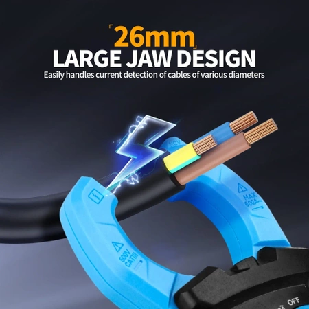 Multimetr cęgowy AC 600A True RMS FNIRSI MC40