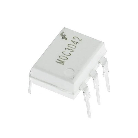 MOC3042 - optotriak 400 V, prąd wyzwalania 10 mA, z wykrywaniem przejścia przez zero, DIP-6