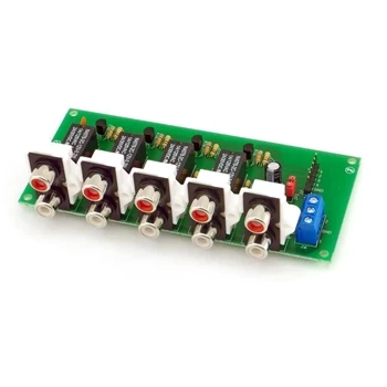 Selektor wejść audio stereo 4 wejścia 1 wyjście RCA - zlutowany KIT AVT 3240