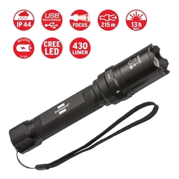 Latarka akumulatorowa LED LuxPremium ze zmienną ogniskową i przełącznikami trybu świecenia TL 400 AFS, IP44, CREE-LED, 430lm