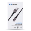 Kabel USB-A - Lightning, 3 A, 1,2 m, czarny, Miccell, VQ-D34