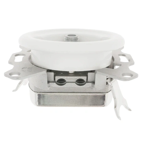 Gniazdo Ethernet Cat6 x2 + Gniazdo elektryczne + Gniazdo TV/SAT białe z ramką potrójną ciemne drewno, montaż podtynkowy, Ceramic Loft