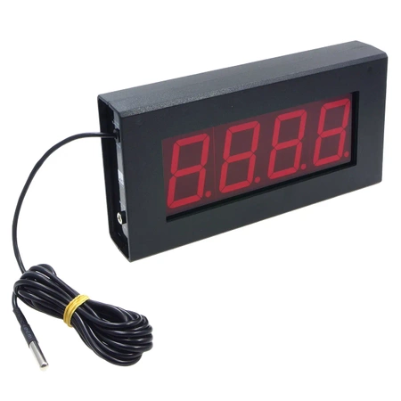 Termometr XXL (czerwony wyświetlacz) - zlutowany KIT AVT 1790 w obudowie