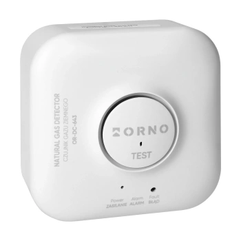 Czujnik gazu ziemnego Wi-Fi Tuya, 230 V, sensor 5 lat, ORNO DC-643